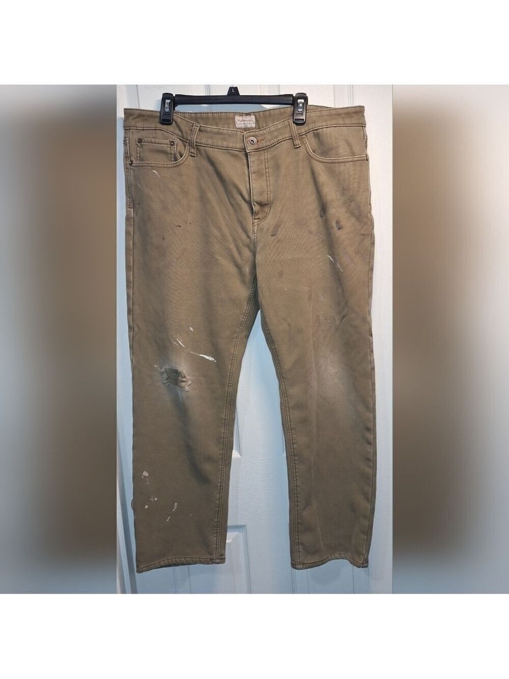 Weatherproof Khaki Pants 40x30 Distressed